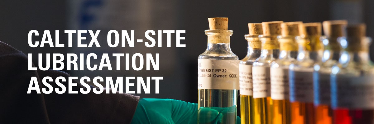 On site lubrication assessment 